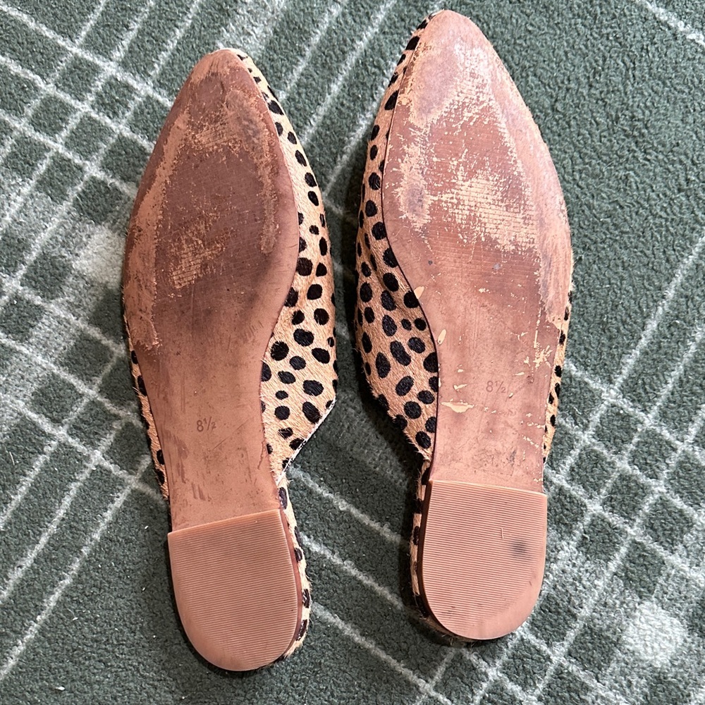 Madewell Leopard Print Women's Mules 8.5 - Picture 5 of 8